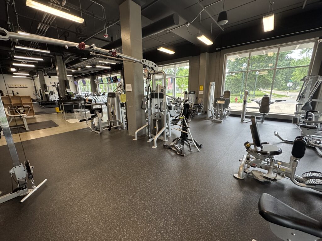 HOIST Fitness and Cybex Eagle Machines at Fifth Street Fitness Gym in Coralville, Iowa.