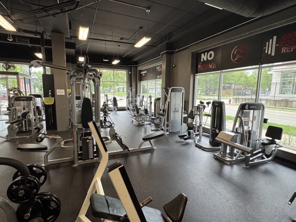 HOIST Fitness and multiple Cybex Eagle Machines - Fifth Street Fitness Gym in Coralville, Iowa.