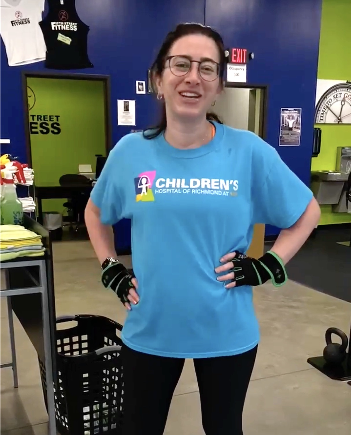 Dr. Nadine at Fifth Street Fitness in Coralville, Iowa