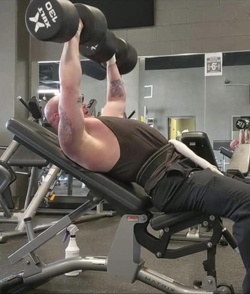 Jeremy Schroeder - Incline dumbbell press